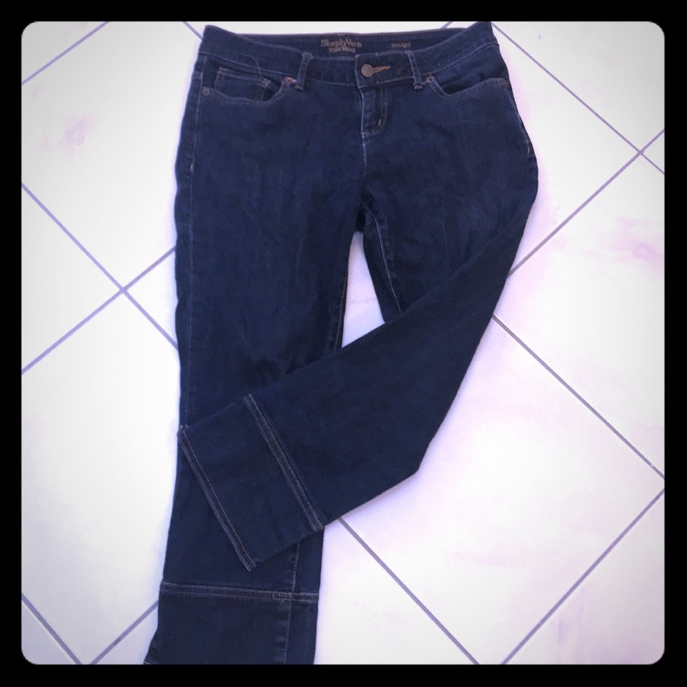Simply Vera  straight jeans with cute bottom hem